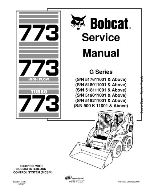 bobcat 773 skid steer specifications|bobcat 773 owners manual.